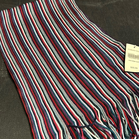 Coldwater Creek Mini Stripe Scarf - Picture 1 of 1